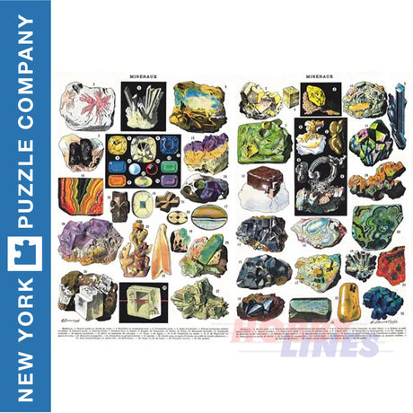 MINERALS & GEMS New York Puzzle Company 1000pc Jigsaw NPZPD1977