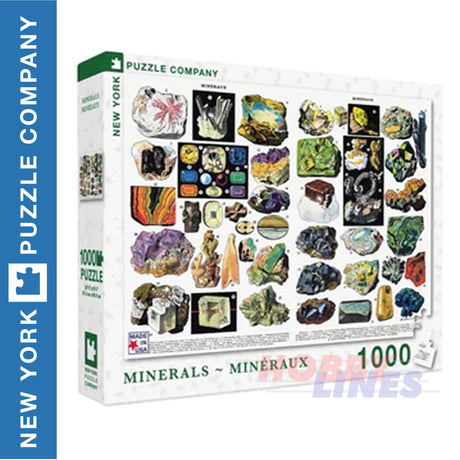 MINERALS & GEMS New York Puzzle Company 1000pc Jigsaw NPZPD1977