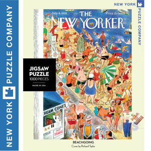 New Yorker BEECHGOING New York Puzzle Company Sea Sand Beech 1000pc Jigsaw NY162