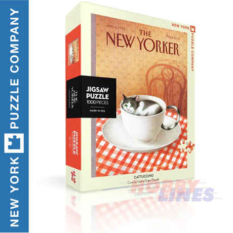 New Yorker CATTUCCINO New York Puzzle Comoany Cats 1000pc Jigsaw NY196