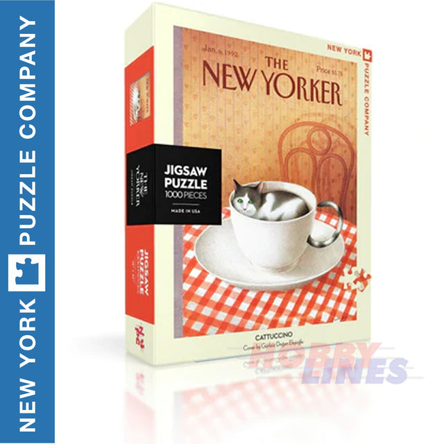 New Yorker CATTUCCINO New York Puzzle Comoany Cats 1000pc Jigsaw NY196