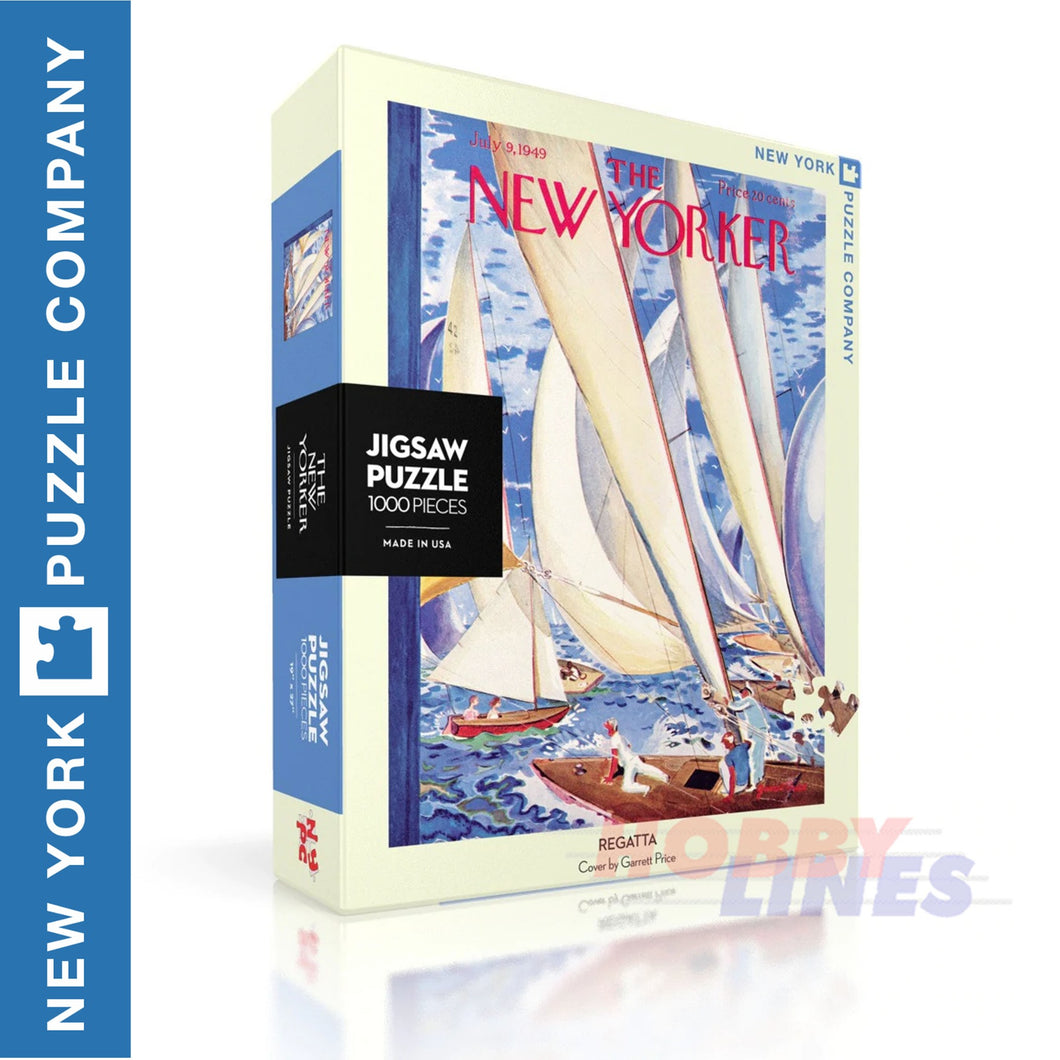 New Yorker REGATTA New York Puzzle Company Sailing Yachts 1000pc Jigsaw NY197