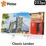 Showpiece XS Puzzle CLASSIC LONDON compact puzzle 7" x 3.5" 253pc PINTOO P1169