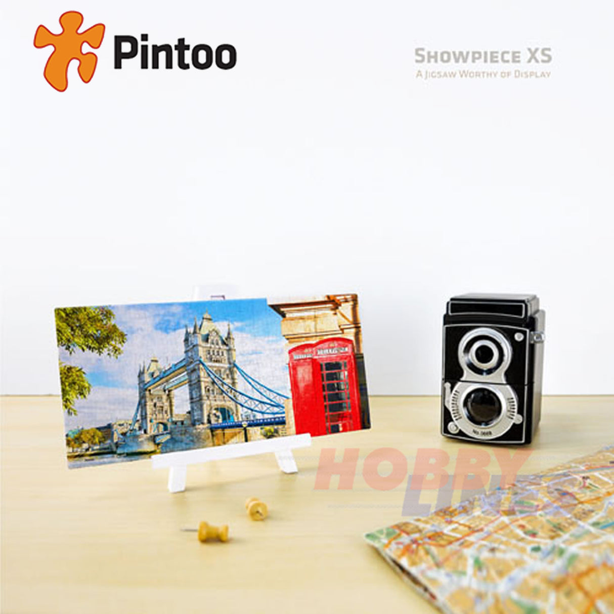 Showpiece XS Puzzle CLASSIC LONDON compact puzzle 7" x 3.5" 253pc PINTOO P1169