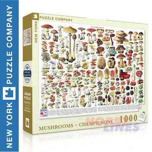 MUSHROOMS ~ CHAMPIGNONS New York Puzzle Company 1000pc Jigsaw PD638