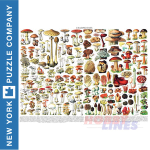 MUSHROOMS ~ CHAMPIGNONS New York Puzzle Company 1000pc Jigsaw PD638