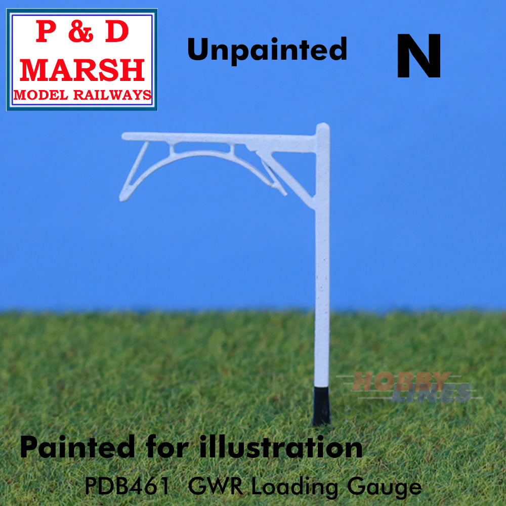 GWR LOADING GAUGE White metal P&D Marsh Unpainted N gauge B461