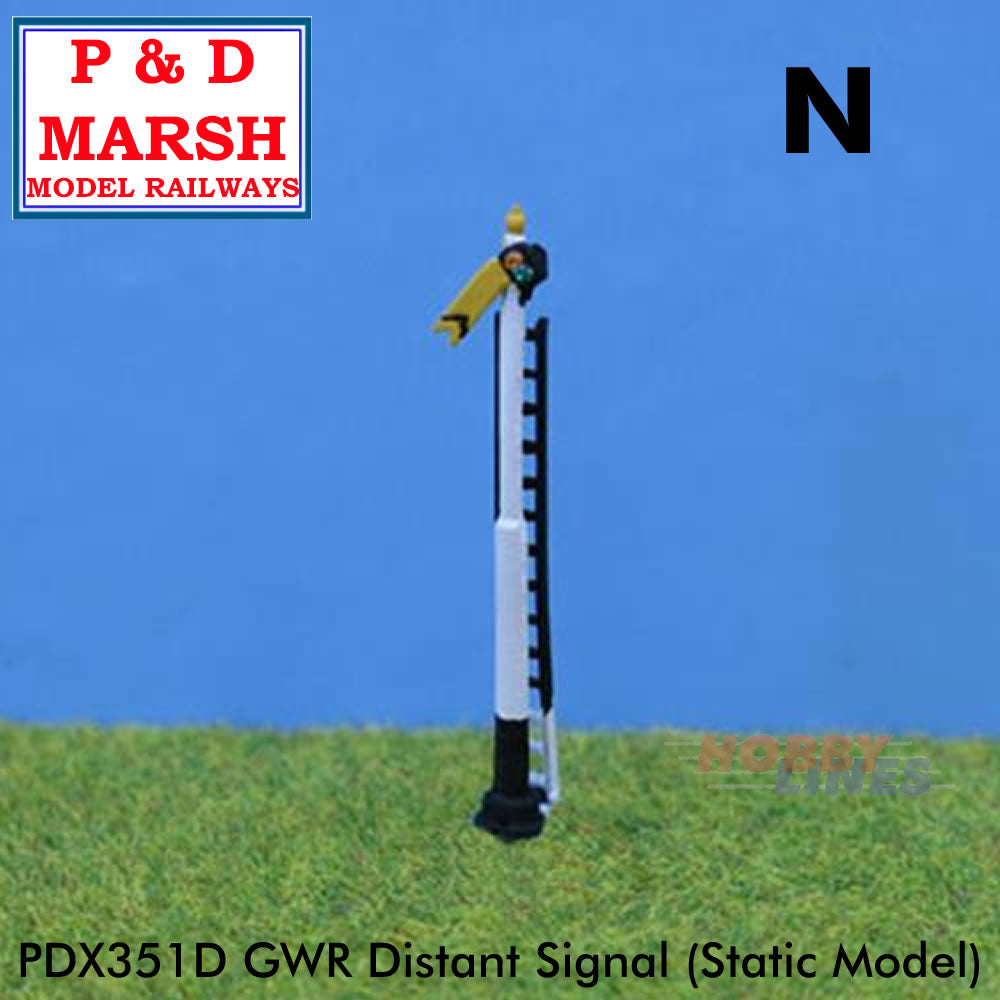 GWR DISTANT SIGNAL Painted ready to place P&D Marsh N gauge X351D