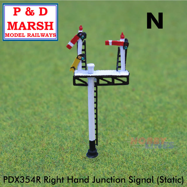 RH JUNCTION SIGNAL Painted ready to place P&D Marsh N gauge X354R