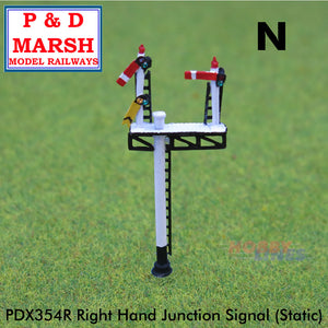 RH JUNCTION SIGNAL Painted ready to place P&D Marsh N gauge X354R