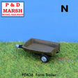 FARM TRAILER Painted ready to place P&D Marsh N gauge X38