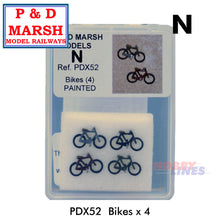 Load image into Gallery viewer, BIKES Painted ready to place P&amp;D Marsh N gauge X52
