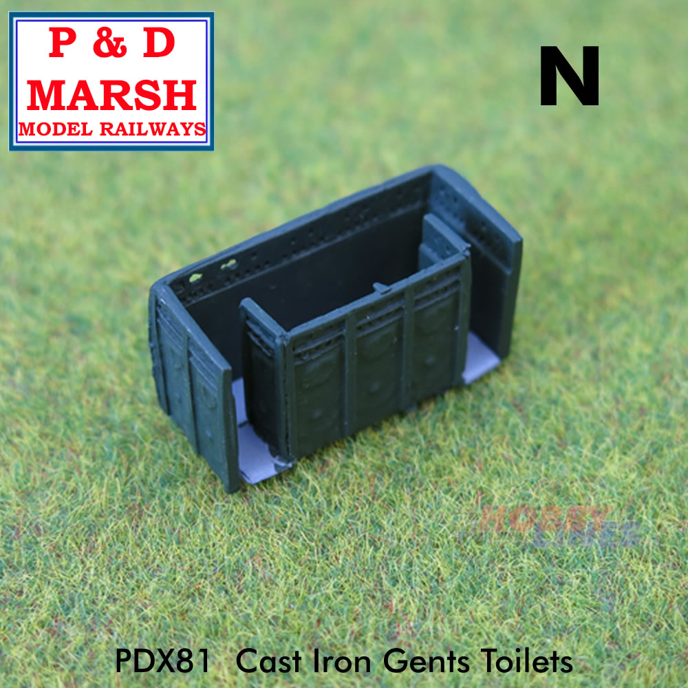 CAST IRON VICTORIAN GENTS TOILET Painted ready to place P&D Marsh N gauge X81