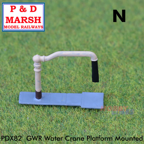 GWR WATER CRANE PLATFORM MOUNTED Painted ready to place P&D Marsh N gauge X82