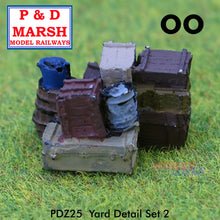 Load image into Gallery viewer, YARD DETAIL set 2 Painted ready to place P&amp;D Marsh OO gauge Z25

