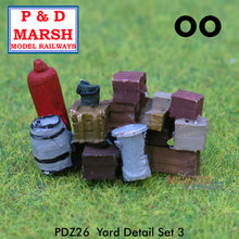 Load image into Gallery viewer, YARD DETAIL set 3 Painted ready to place P&amp;D Marsh OO gauge Z26
