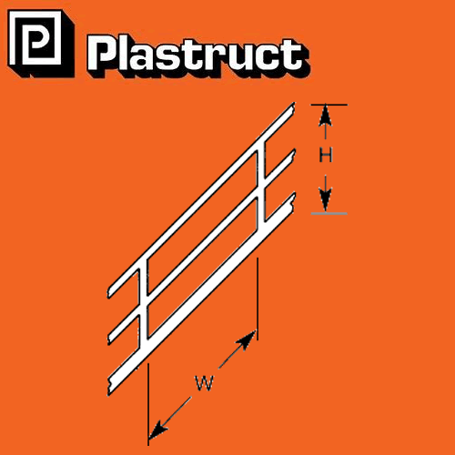 STAIR / STAIRWAY RAILS range styrene plastic polystyrene  SRS PLASTRUCT