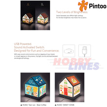 Load image into Gallery viewer, 3D Puzzle House Latern LITTLE WOODEN CABIN LED 208 pcs PINTOO Puzzles R1005
