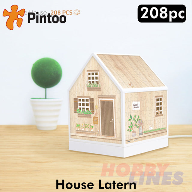 3D Puzzle House Latern LITTLE WOODEN CABIN LED 208 pcs PINTOO Puzzles R1005