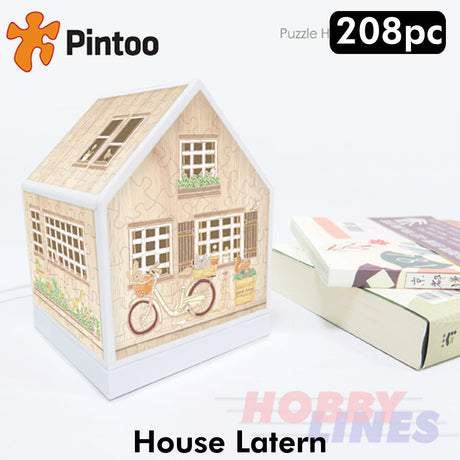 3D Puzzle House Latern LITTLE WOODEN CABIN LED 208 pcs PINTOO Puzzles R1005