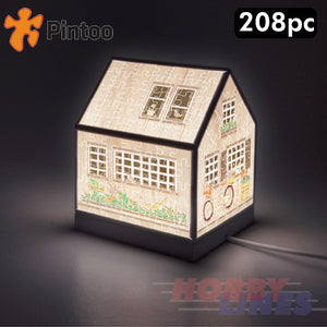 3D Puzzle House Latern LITTLE WOODEN CABIN LED 208 pcs PINTOO Puzzles R1005