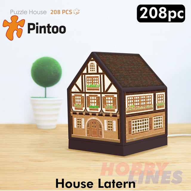 3D Puzzle House Latern HALF TIMBERED HOUSE LED 208 pcs PINTOO Puzzles R1006