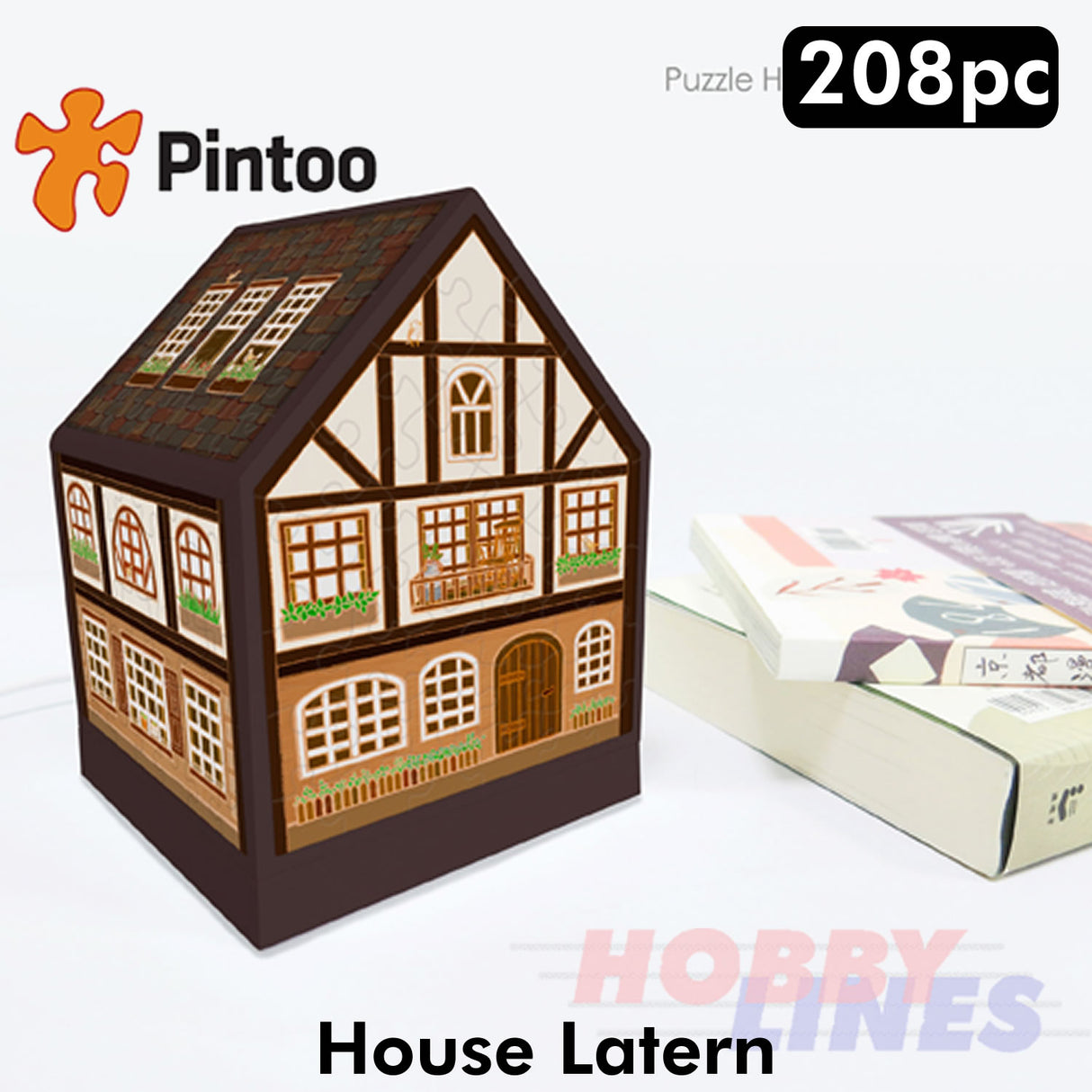 3D Puzzle House Latern HALF TIMBERED HOUSE LED 208 pcs PINTOO Puzzles R1006