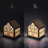 3D Puzzle House Latern HALF TIMBERED HOUSE LED 208 pcs PINTOO Puzzles R1006