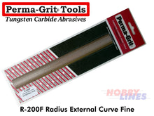 Load image into Gallery viewer, Perma-Grit R200F RADIUS TOOL EXTERNAL FINE GRIT File Tungsten Carbide Permagrit
