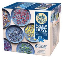 Load image into Gallery viewer, Cobble Hill PUZZLE SORTING TRAYS 6 STACKABLE TRAYS Jigsaw Puzzles 53700
