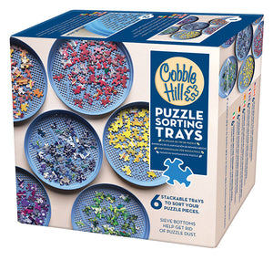 Cobble Hill PUZZLE SORTING TRAYS 6 STACKABLE TRAYS Jigsaw Puzzles 53700