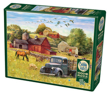 Load image into Gallery viewer, Cobble Hill A SUMMER AFTERNOON ON THE FARM 1000 pc Quality Jigsaw Puzzle 80001
