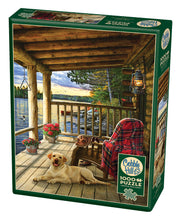 Load image into Gallery viewer, Cobble Hill Greg Gordiano CABIN PORCH 1000 pc Quality Jigsaw Puzzle 80005
