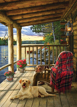 Load image into Gallery viewer, Cobble Hill Greg Gordiano CABIN PORCH 1000 pc Quality Jigsaw Puzzle 80005
