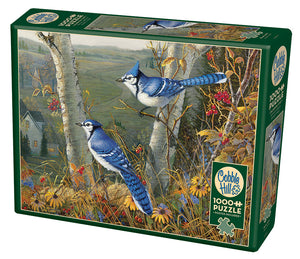 Cobble Hill Sam Timm BLUE JAYS Birds 1000pc Quality Jigsaw Puzzle 80021