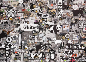 Cobble Hill Shelley Davies BLACK & WHITE Animals 1000pc Jigsaw Puzzle 80033