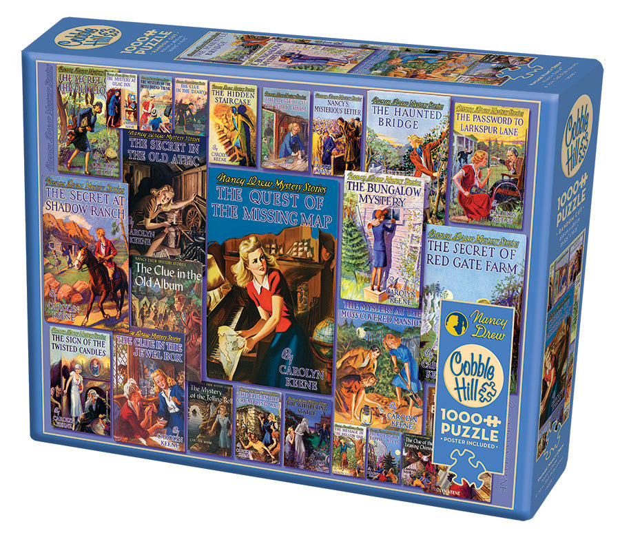 Cobble Hill Simon & Schuster VINTAGE NANCY DREW 1000pc Jigsaw Puzzle 80051