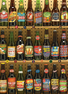 Cobble Hill BEER COLLECTION bottles  custom logos 1000pc Jigsaw Puzzle 80022