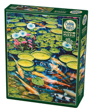 Load image into Gallery viewer, Cobble Hill Larry Taugher KOI POND quality 1000pc Jigsaw Puzzle 80022
