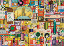 Load image into Gallery viewer, Cobble Hill Shelley Davies SEWING NOTIONS Quality 1000pc Jigsaw Puzzle 80098
