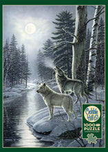 Load image into Gallery viewer, Cobble Hill James A Meger WOLVES BY MOONLIGHT 1000pc Jigsaw Puzzle 80108
