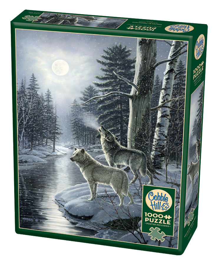 Cobble Hill James A Meger WOLVES BY MOONLIGHT 1000pc Jigsaw Puzzle 80108