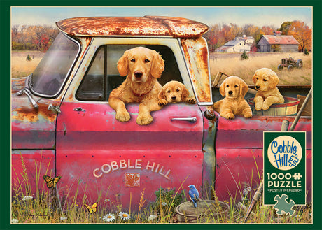 Cobble Hill Greg Giordano COBBLE HILL FARM Dog family 1000pc Jigsaw Puzzle 80116
