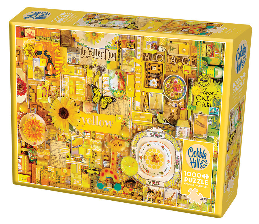 Cobble Hill Shelley Davies YELLOW - Colours series 1000pc Jigsaw Puzzle 80148