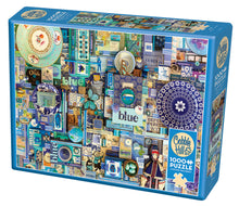 Load image into Gallery viewer, Cobble Hill Shelley Davies BLUE - Colours series 1000pc Jigsaw Puzzle 80150
