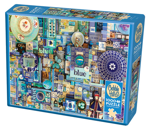 Cobble Hill Shelley Davies BLUE - Colours series 1000pc Jigsaw Puzzle 80150