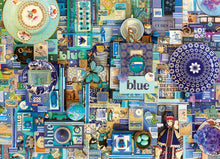 Load image into Gallery viewer, Cobble Hill Shelley Davies BLUE - Colours series 1000pc Jigsaw Puzzle 80150
