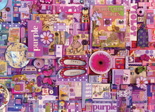 Load image into Gallery viewer, Cobble Hill Shelley Davies PURPLE - Colours series 1000pc Jigsaw Puzzle 80151
