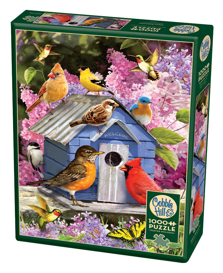 Cobble Hill Greg & Company SPRING BIRDHOUSE quality 1000pc Jigsaw Puzzle 80153