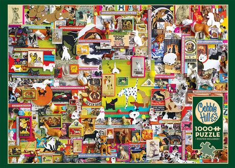 Cobble Hill Shelley Davies DOGTOWN Dogs 1000pc Jigsaw Puzzle 80168